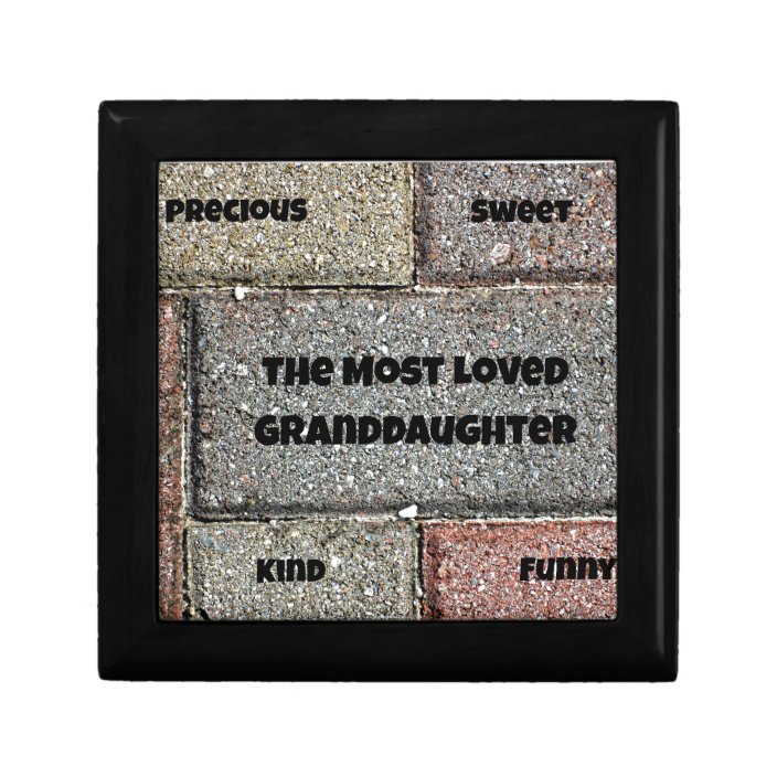 The Most Loved Granddaughter Keepsake Box