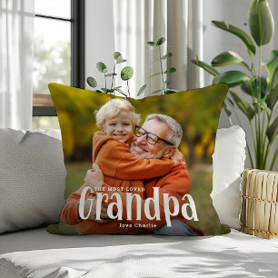 The Most Loved GRANDPA' Cute Gift  Throw Pillow