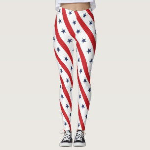 The most patriotic american White II Throw Pillow Leggings