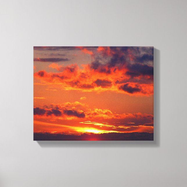 The Most Perfect Sunset Canvas Print (Front)