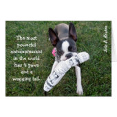 The most powerful antidepressant... BLANK CARD (Front Horizontal)