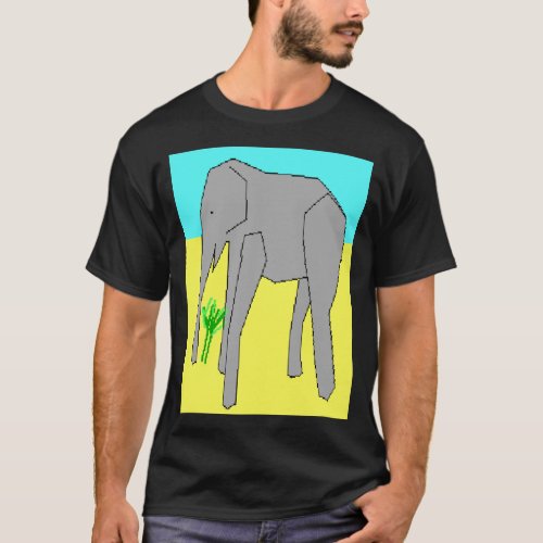 the most realistic elephant programmed ever   T_Shirt