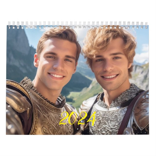 The most romantic men. 2024  calendar (Cover)