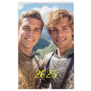 The most romantic men. 2025  calendar