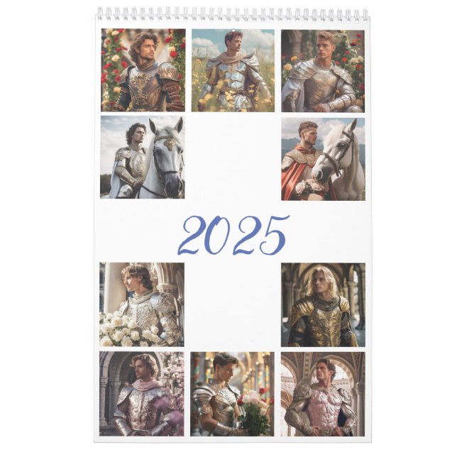 The most romantic men. 2025 calendar (Back)