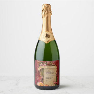 The Most Romantic Valentine💕customizable Sparkling Wine Label