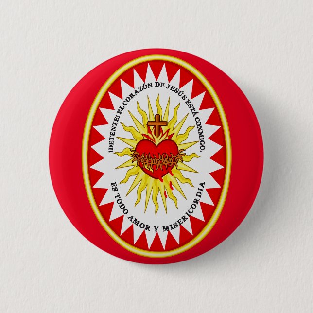 The Most Sacred Heart of Jesus Button (Front)