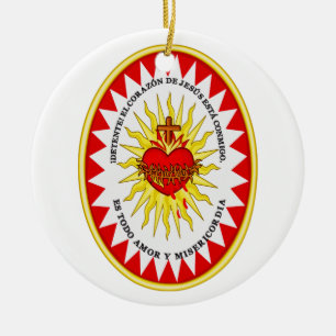 The Most Sacred Heart of Jesus Ceramic Ornament