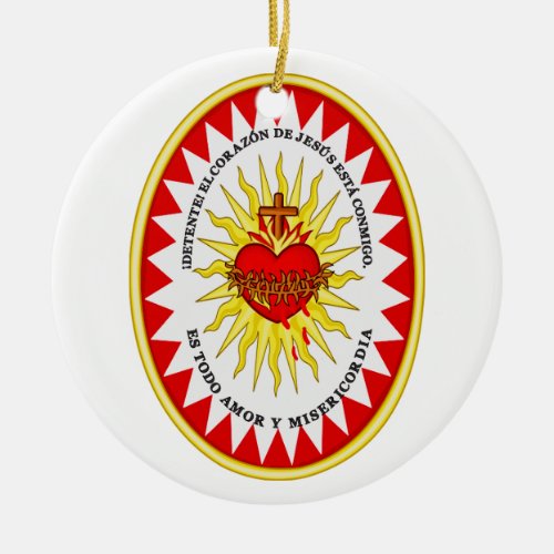 The Most Sacred Heart of Jesus Ceramic Ornament