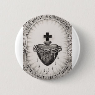 The Most Sacred Heart of Jesus Christ Button