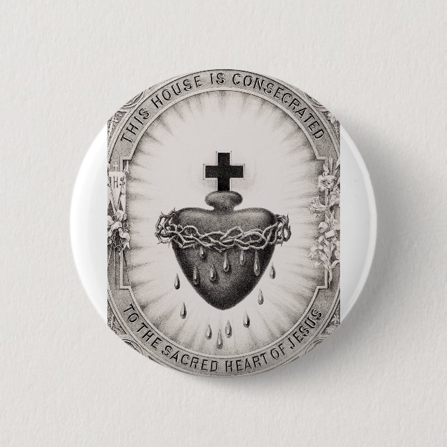 The Most Sacred Heart of Jesus Christ Button (Front)