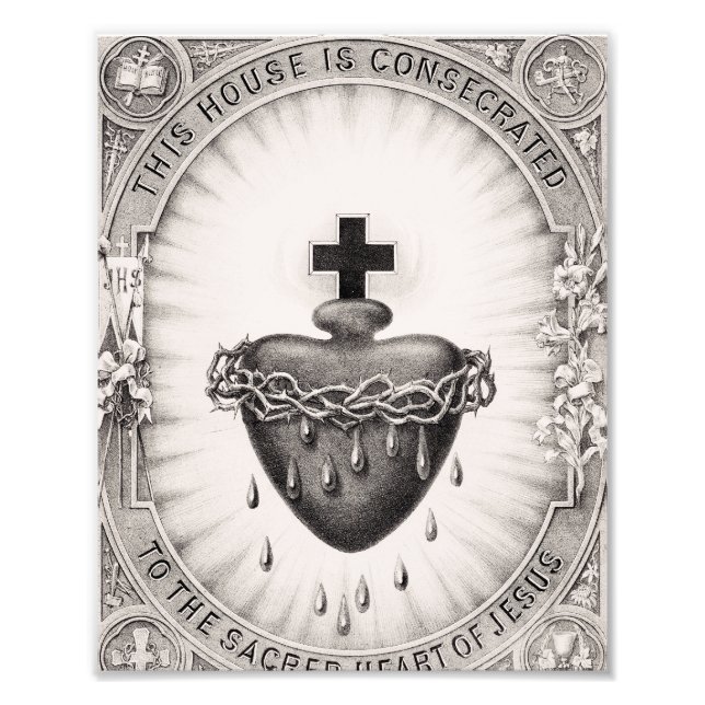 The Most Sacred Heart of Jesus Christ Photo Print (Front)