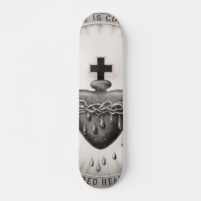 The Most Sacred Heart of Jesus Christ Skateboard (Front)