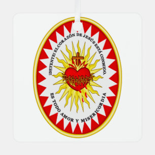 The Most Sacred Heart of Jesus Metal Ornament
