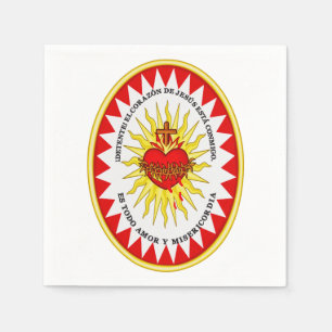 The Most Sacred Heart of Jesus Napkins