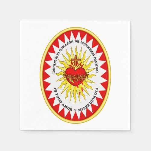 The Most Sacred Heart of Jesus Napkins
