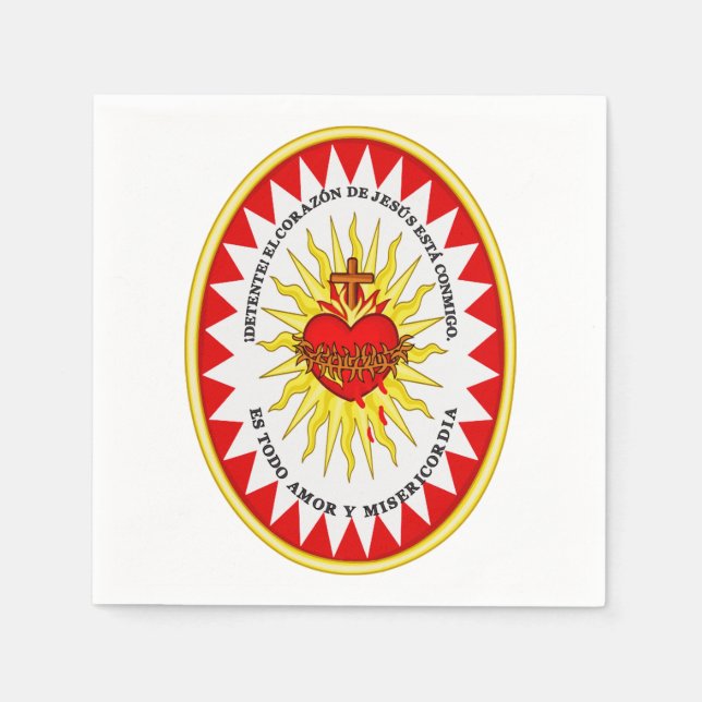 The Most Sacred Heart of Jesus Napkins (Front)