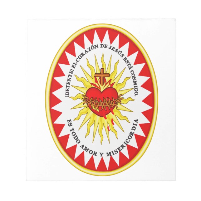 The Most Sacred Heart of Jesus Notepad (Front)