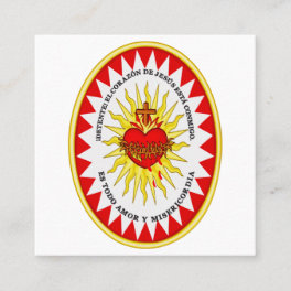 The Most Sacred Heart of Jesus Square Business Card