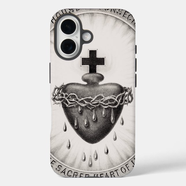 The Most Sacred Heart of Jesus Symbol of Divine  Case-Mate iPhone Case (Back)