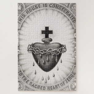 The Most Sacred Heart of Jesus Symbol of Divine Jigsaw Puzzle