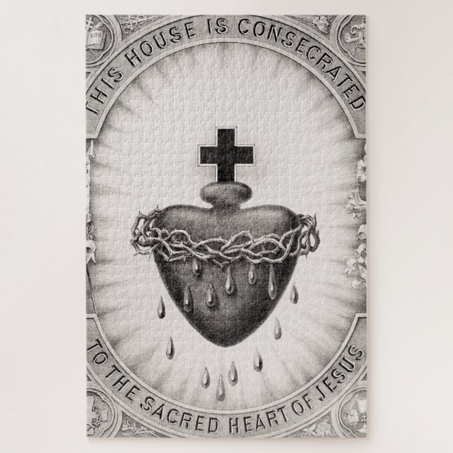 The Most Sacred Heart of Jesus Symbol of Divine  Jigsaw Puzzle (Vertical)