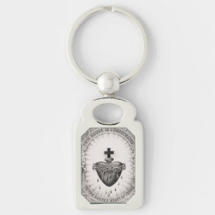 The Most Sacred Heart of Jesus Symbol of Divine  Keychain