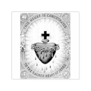 The Most Sacred Heart of Jesus Symbol of Divine Self-inking Stamp