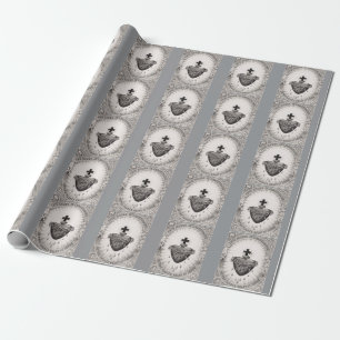 The Most Sacred Heart of Jesus Symbol of Divine Wrapping Paper