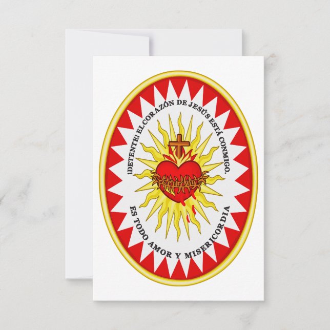 The Most Sacred Heart of Jesus Thank You Card (Front)
