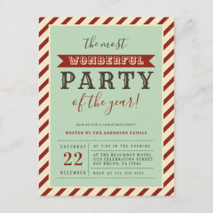 The Most Wonderful Party Of The Year Invitations