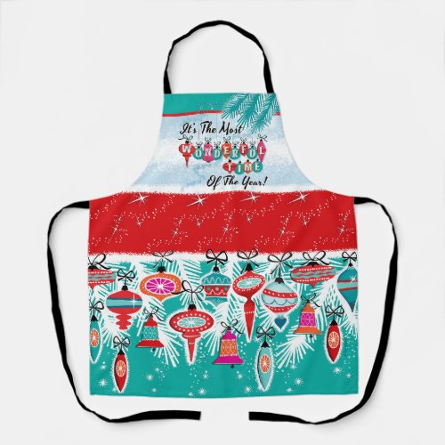 The Most Wonderful Time Christmas Apron