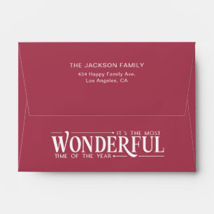 The most wonderful time Christmas  Envelope