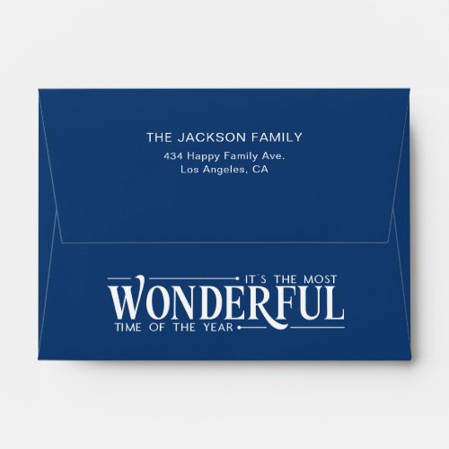 The most wonderful time Christmas  Envelope