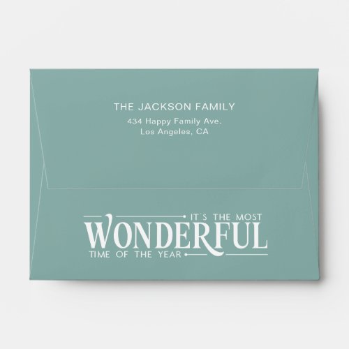 The most wonderful time Christmas  Envelope