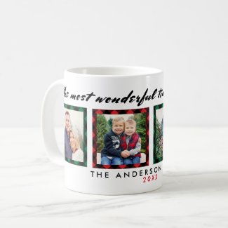 The Most Wonderful Time | Christmas Photo Coffee Mug