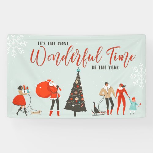 The Most Wonderful Time of the Year  Christmas Banner