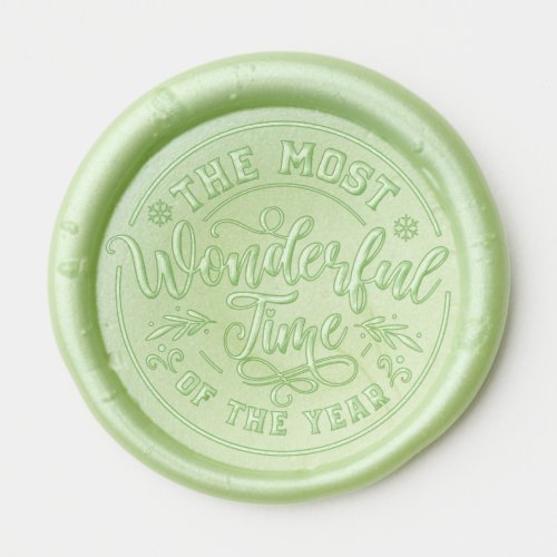 The Most Wonderful Time Of The Year Christmas Wax Seal Sticker