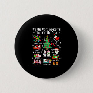 The most wonderful time of the year christmas xmas button