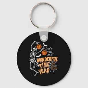 The Most Wonderful Time Of The Year Dance Skeleton Keychain
