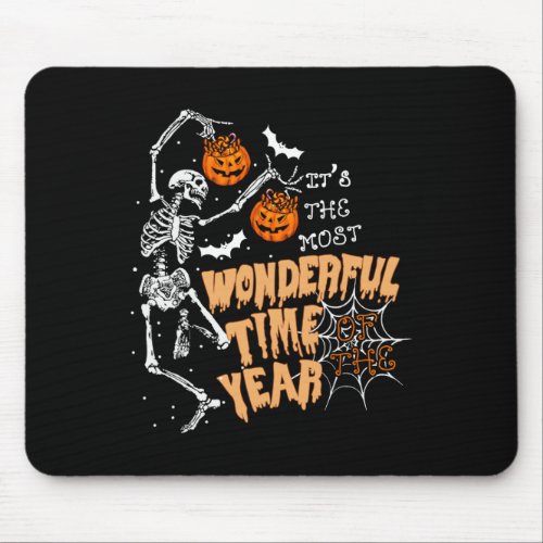 The Most Wonderful Time Of The Year Dance Skeleton Mouse Pad