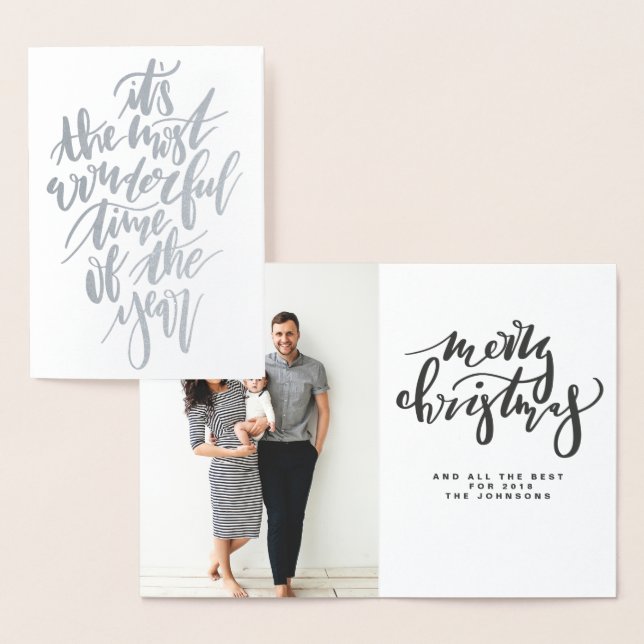 the most wonderful time of the year... foil card (Display)