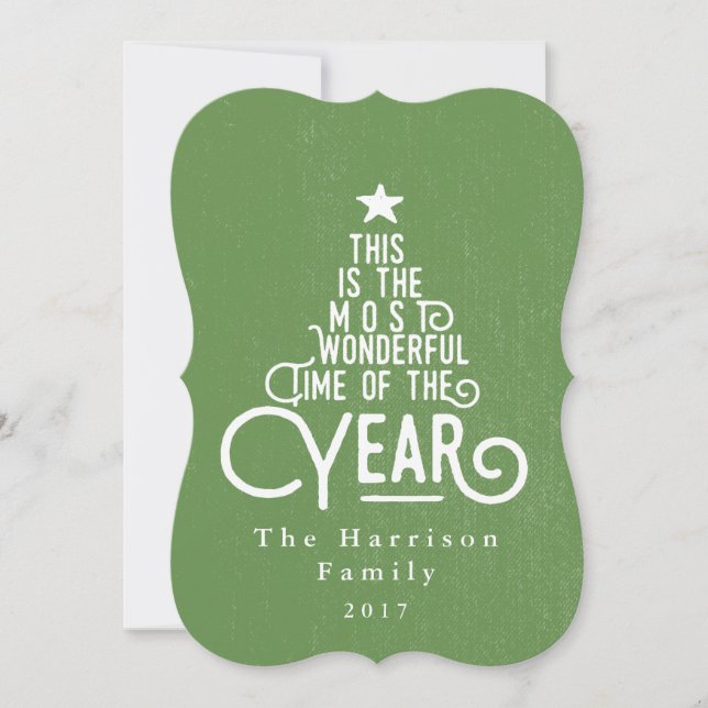 the most wonderful time of the year... holiday card (Front)
