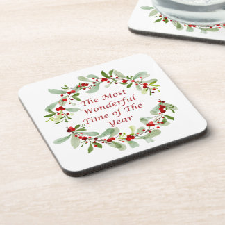 The Most Wonderful Time of the Year on a Beverage Coaster
