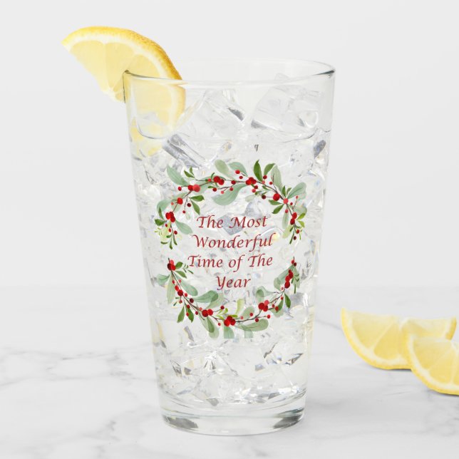 The Most Wonderful Time of the Year on a  Glass (Front Ice)