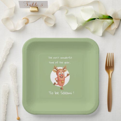 The most wonderful time of the year...to be Salami Paper Plates