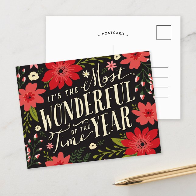 The Most Wonderful Time of Year Holiday Floral (Creator Uploaded)