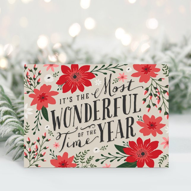 The Most Wonderful Time of Year Holiday Floral (Creator Uploaded)