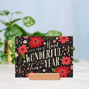 The Most Wonderful Time of Year Holiday Floral Holder