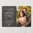 The Most Wonderful Time Rustic Chalkboard Photo